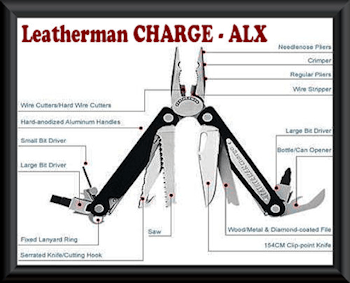 Leatherman Charge ALX with 17 crucial tools & Leather Sheath